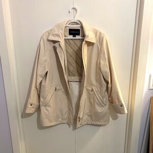 London Fog Beige Jacket Dotti Design Size Medium